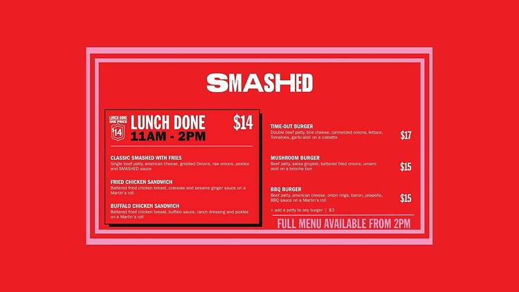 Lunch done. One Price. $14! Lunch done. One Price. $14!