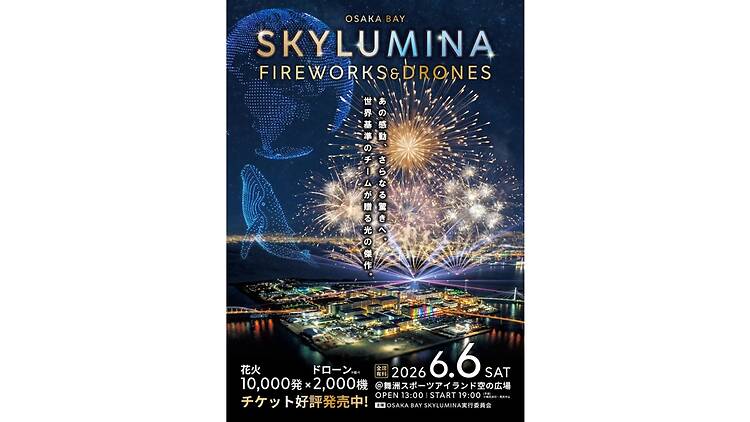 Osaka Bay Skylumina Fireworks & Drones