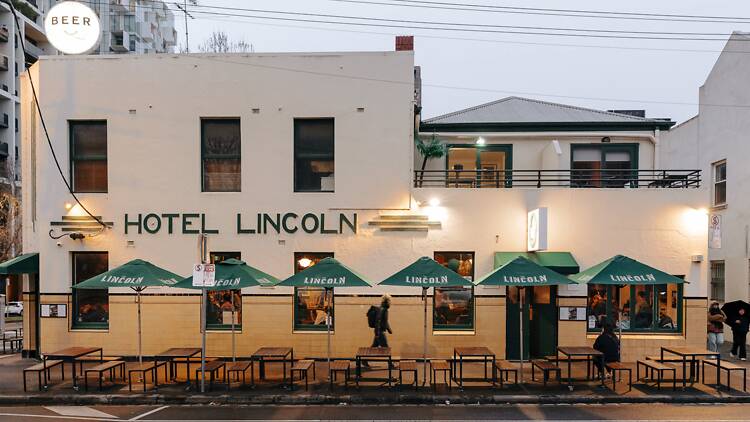 The front facade of the Lincoln in Carlton.