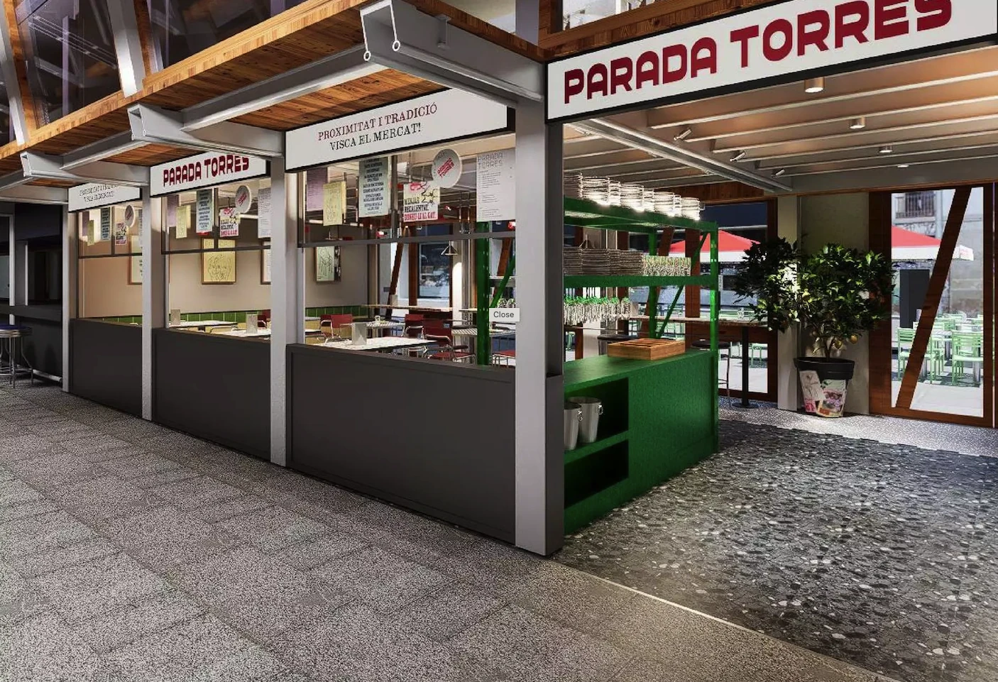 Parada Torres tindr&agrave; una terrassa de 24 cadires
