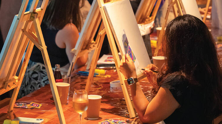Sip and paint at the Market Sip and paint at the Market