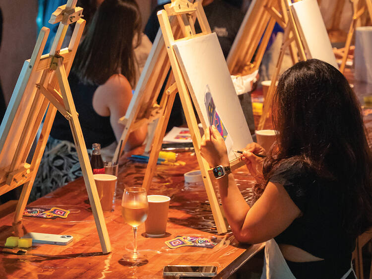 Sip and paint at the Market Sip and paint at the Market