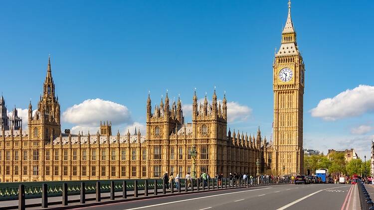 Big Ben and the Houses of Parliament in London