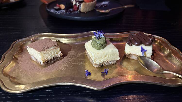 Tiramisu cakes served at Sinn restaurant