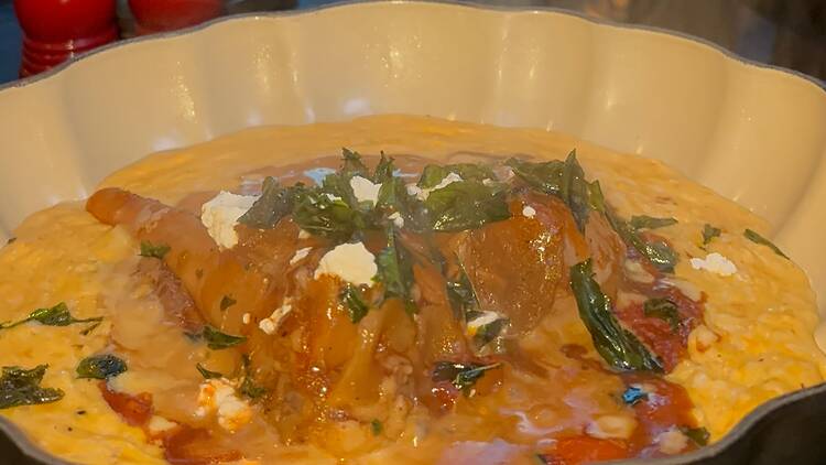 Lamb shank hot pot