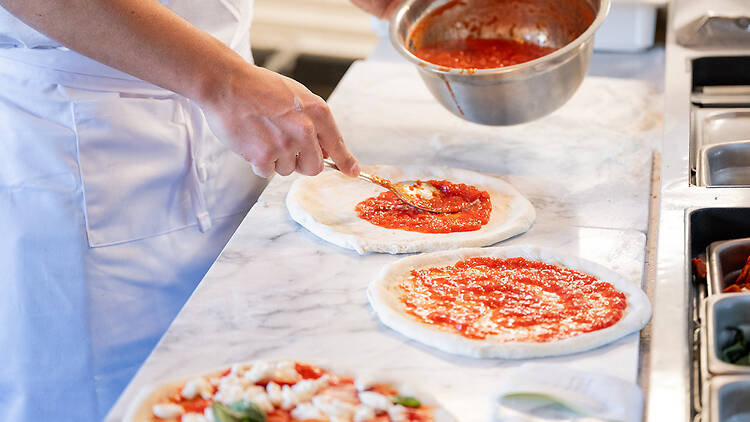 pizza making  (Eataly Flatiron)