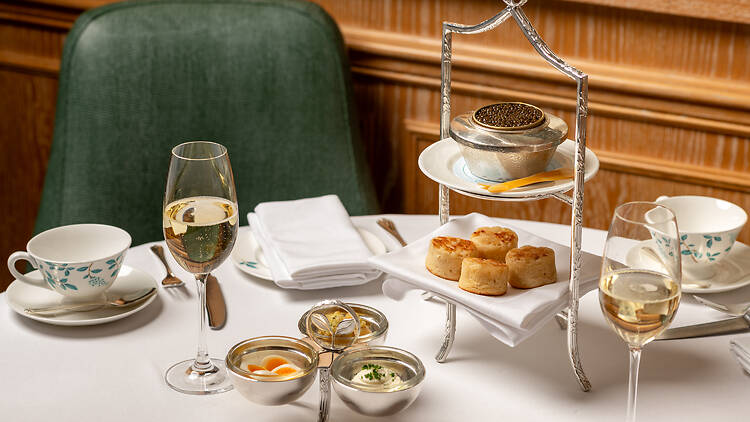 Caviar afternoon tea at Fortnum & Mason