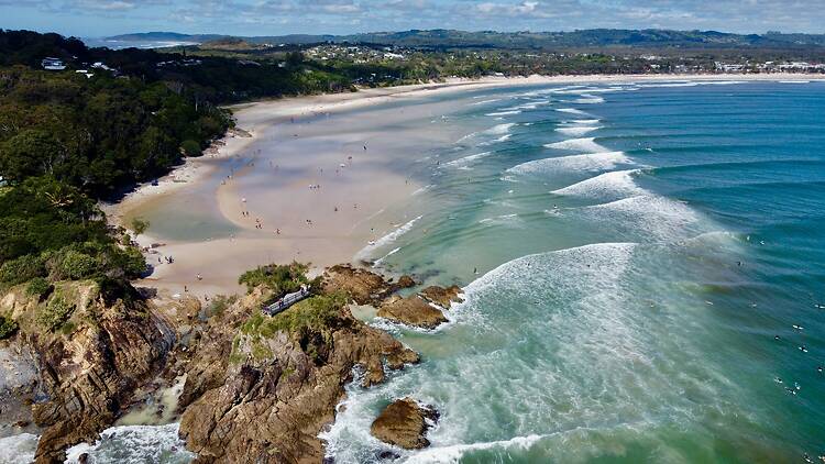 Byron Bay Aerial of beach