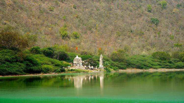 Lonar Lake or Lonar crater, is a notified National Geo-heritage Monument was create by meteor impact during the Pleistocene Epoch located at Lonar in Buldhana district, Maharashtra, India.