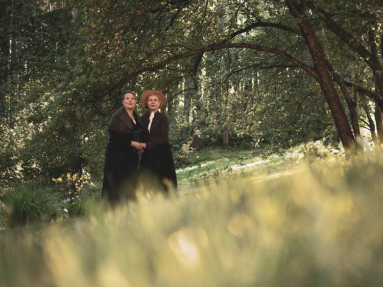 Historical summer theatre based on true events in a garden setting