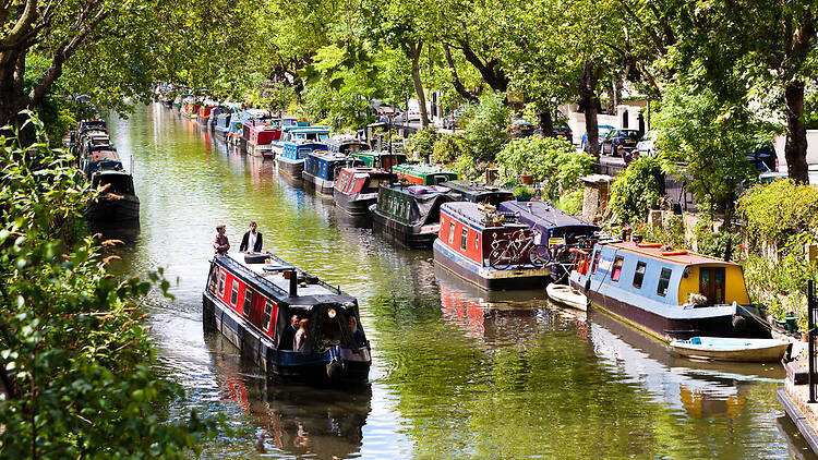 Marvel at the canal boats of Little Venice