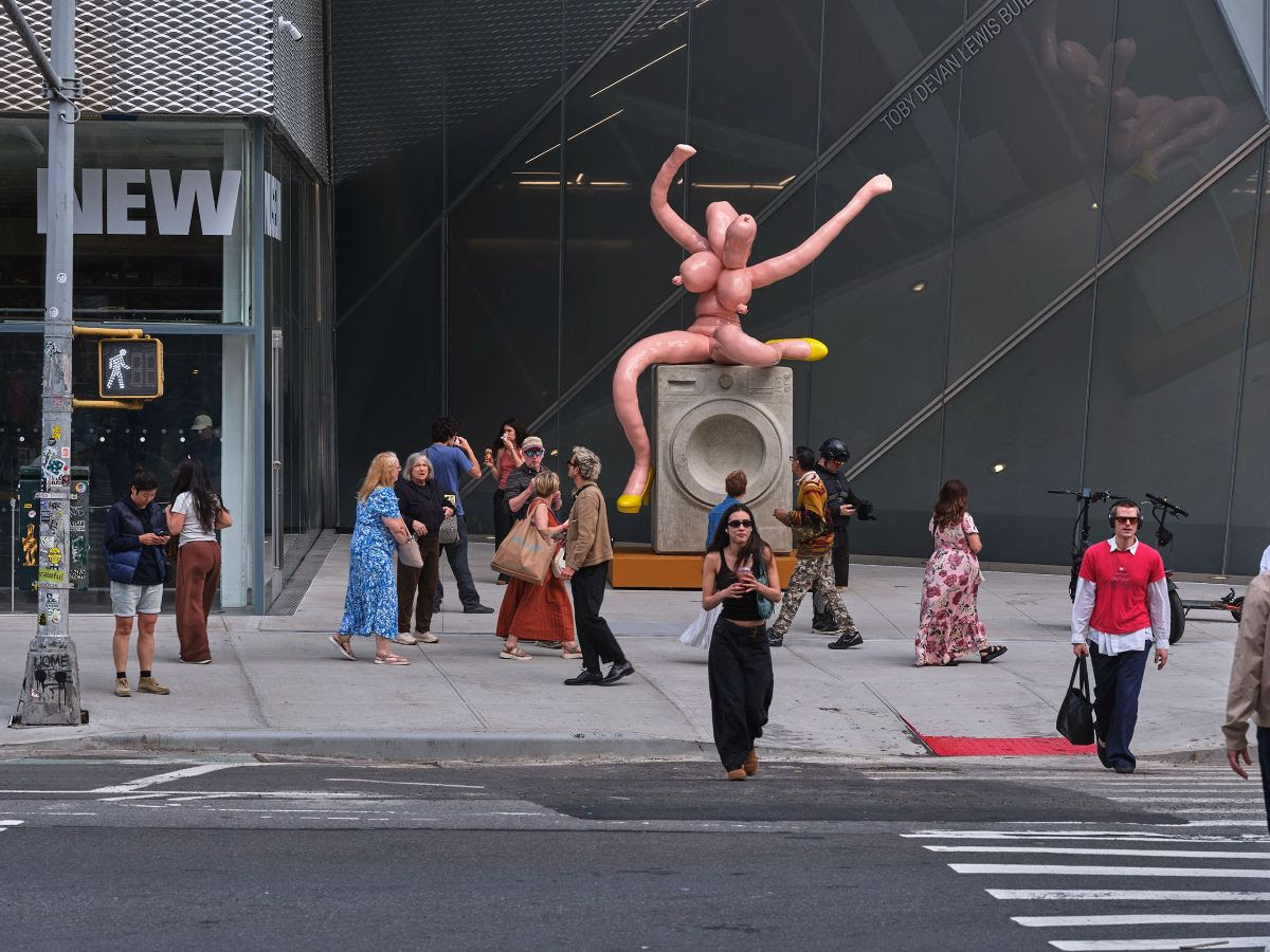 A giant surreal sculpture just landed outside the New Museum