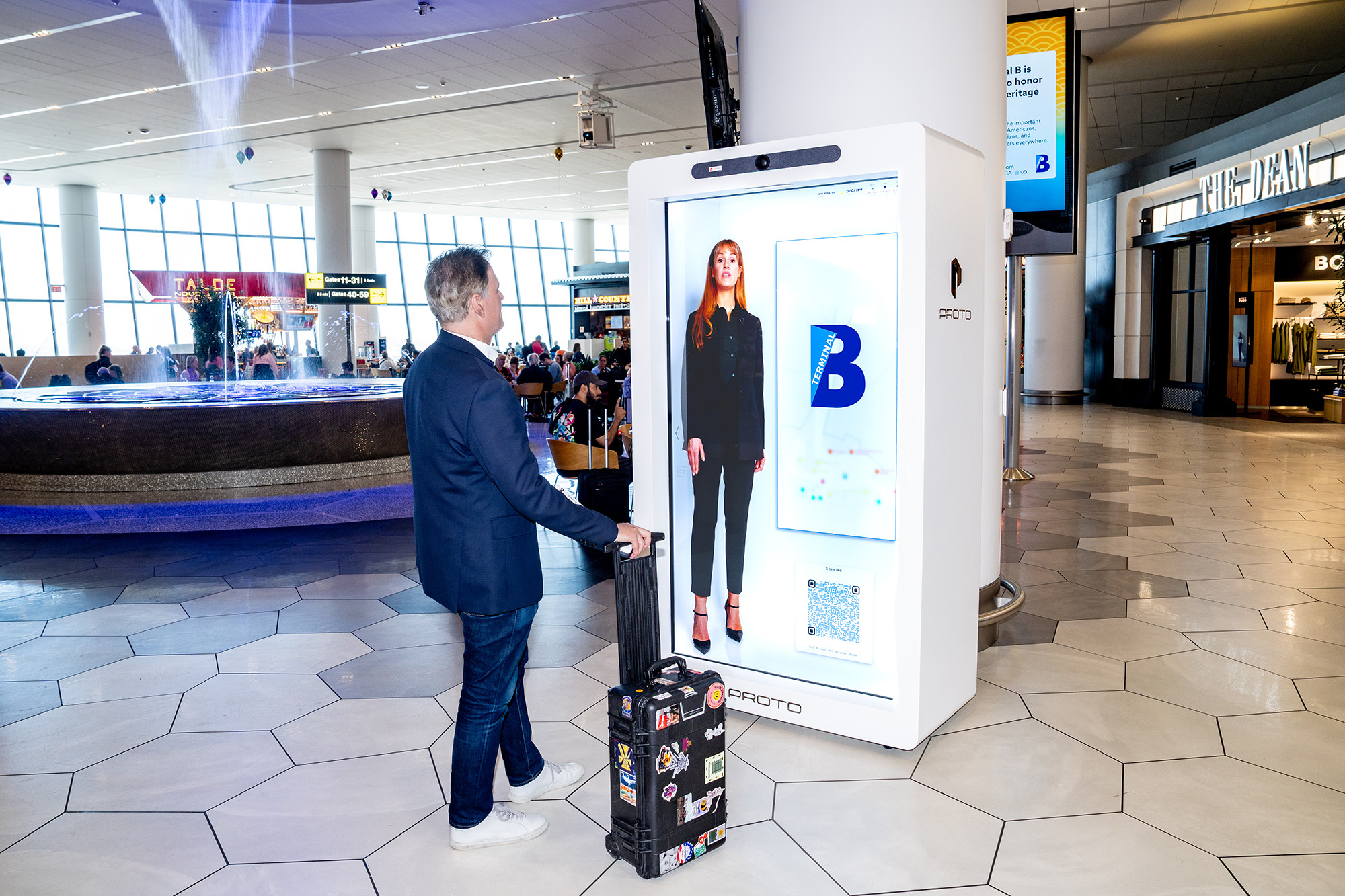 LaGuardia just installed an AI hologram concierge and her name is Bridget