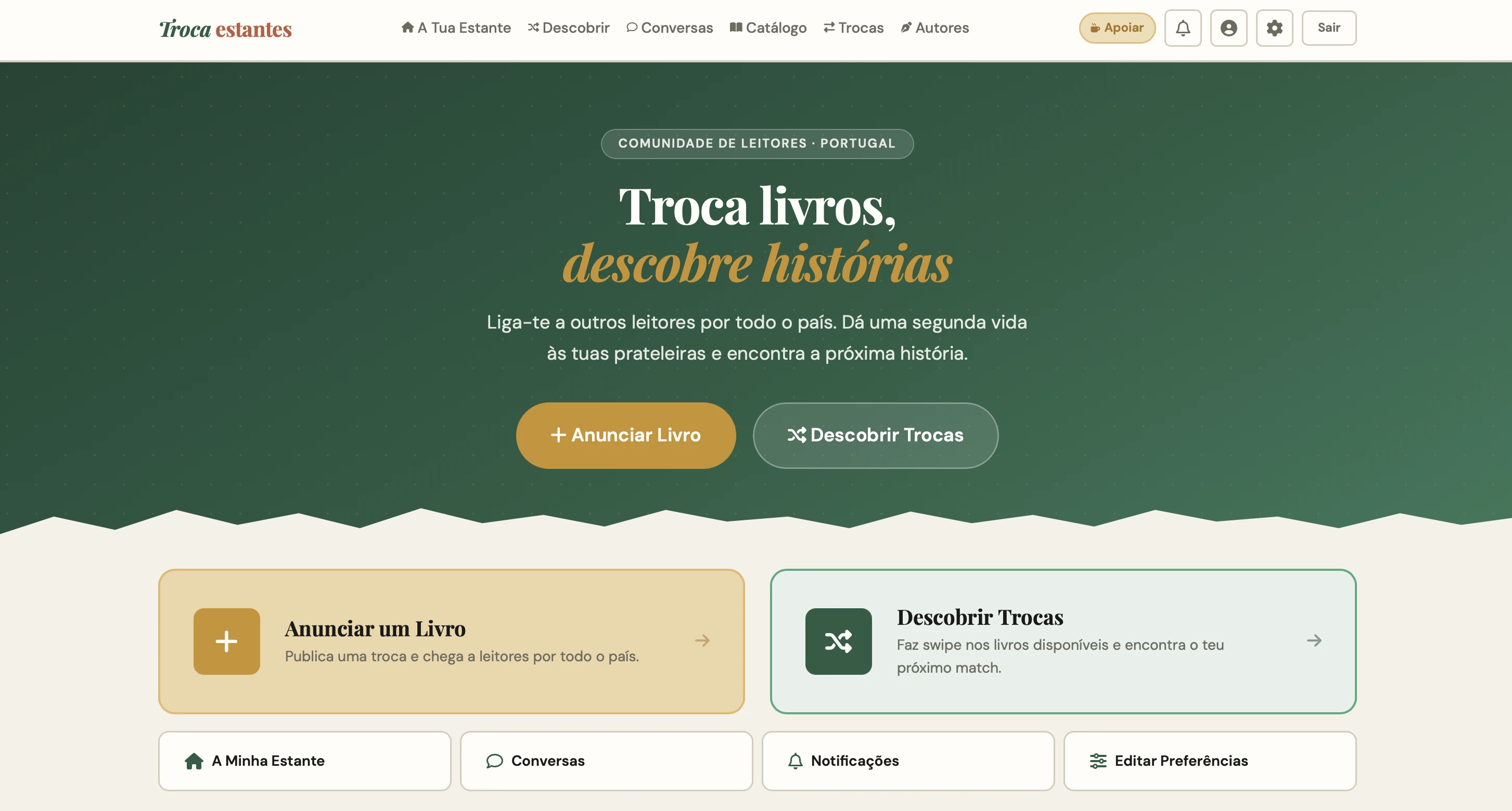 Troca Estantes