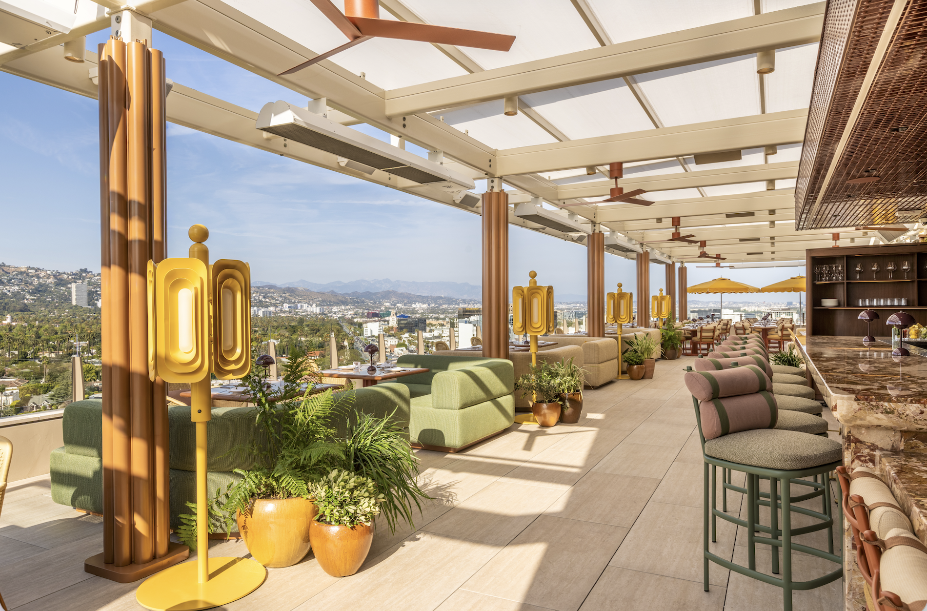See inside Gemma, the Waldorf Astoria Beverly Hills' fancy new rooftop restaurant