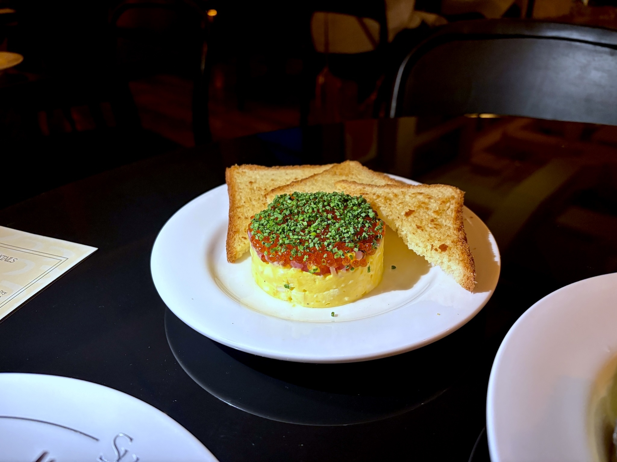Trout roe dish