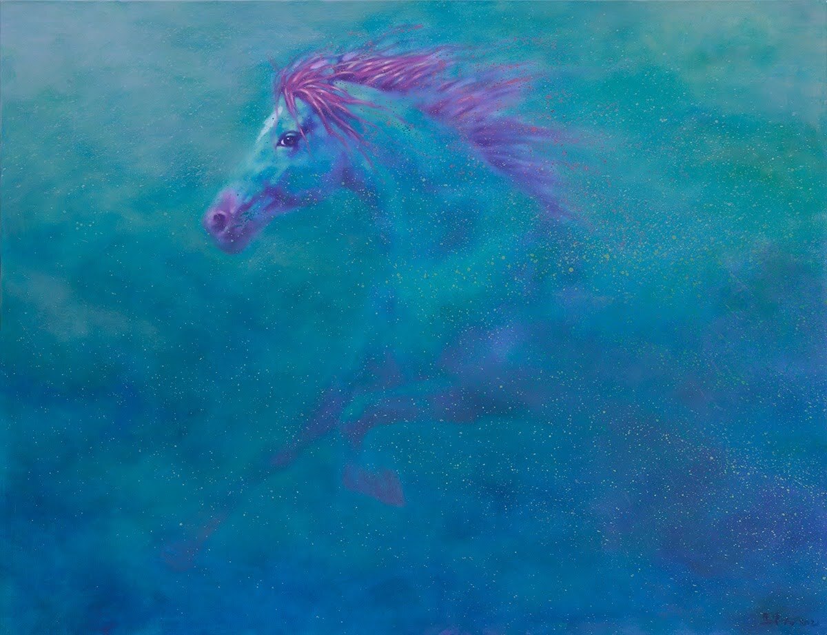 timeout.com - Cheryl Sekkappan - Fire Horse Collection - The Decisive Moment, A Blue Horse Series Exhibition by Ma Dongmin | Leica Store South Beach Quarter | Art in Singapore