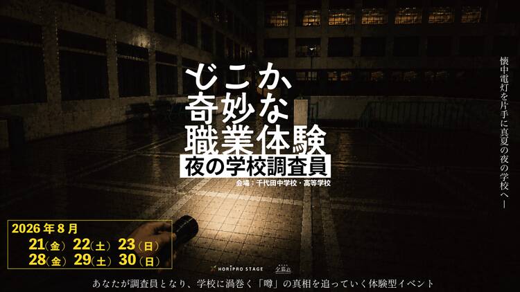 どこか奇妙な職業体験 夜の学校調査員