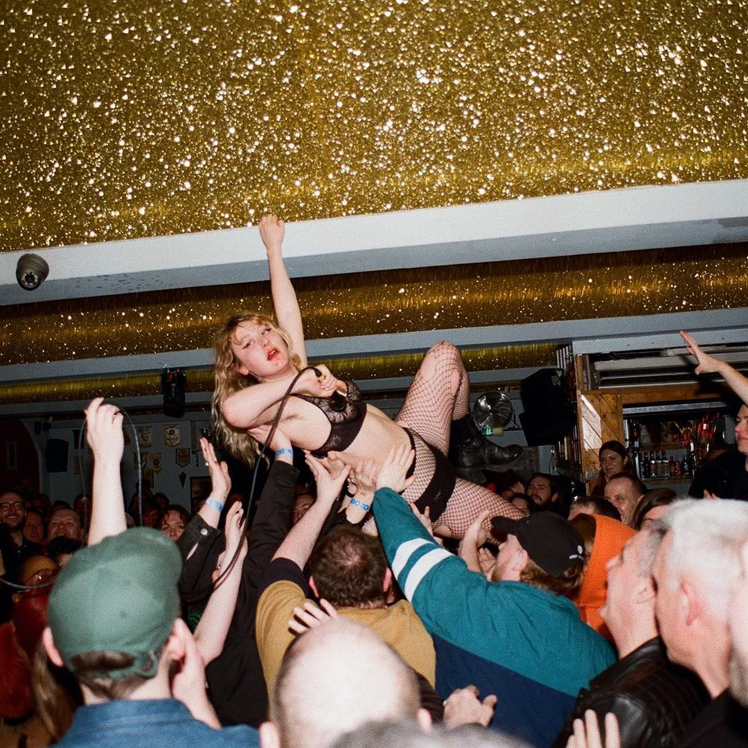 Lambrini Girls performing at MOTH Club in London