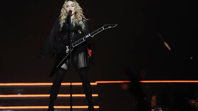 Madonna on stage