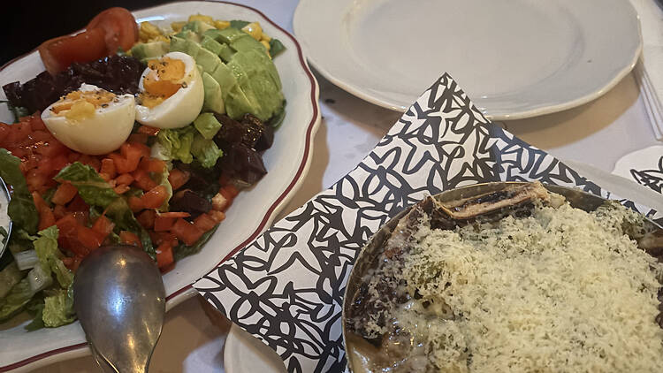 Plates of food at Daphne.