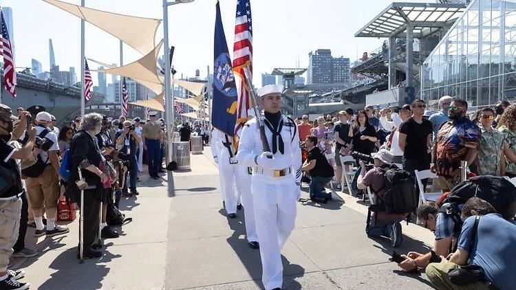 Memorial Day Ceremony at the Intrepid Museum Memorial Day Ceremony at the Intrepid Museum