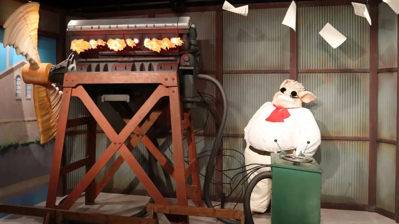 A 'Porco Rosso' set piece from a previous Ghibli exhibition