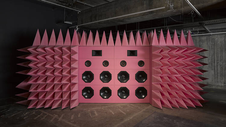 The Vinyl Factory: Reverb - Virgil Abloh A pink sculpture