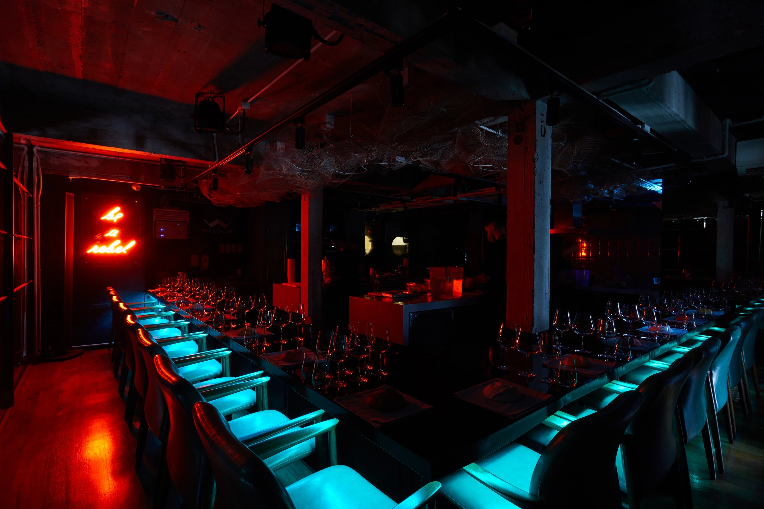 The moody interior of Gaggan and Bangkok