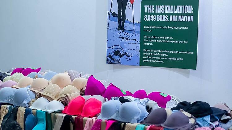 Angela Yueng's 8,849 Bras installation at Constitution Hill. Angela Yueng's 8,849 Bras installation at Constitution Hill.