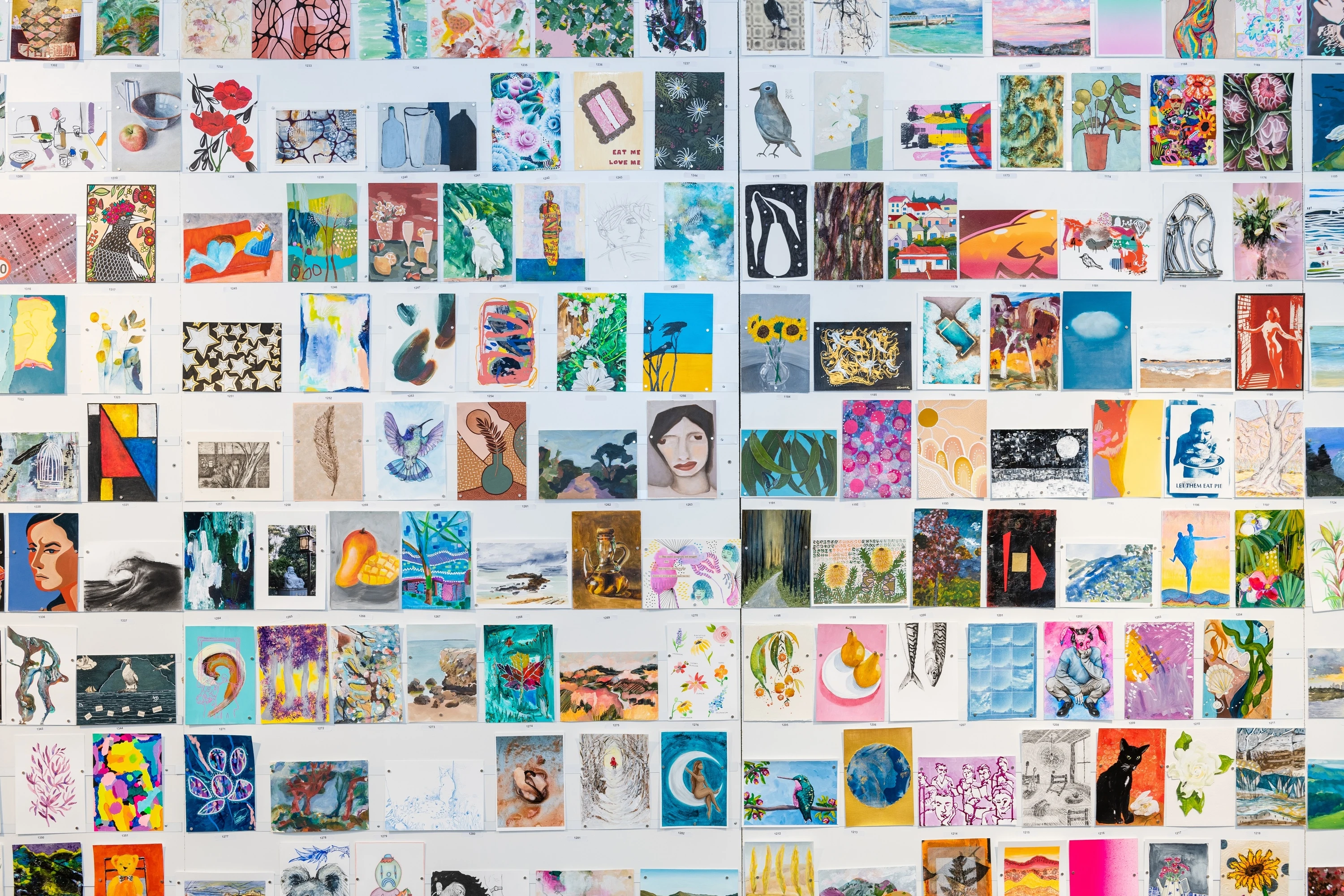 Art hanging on wall