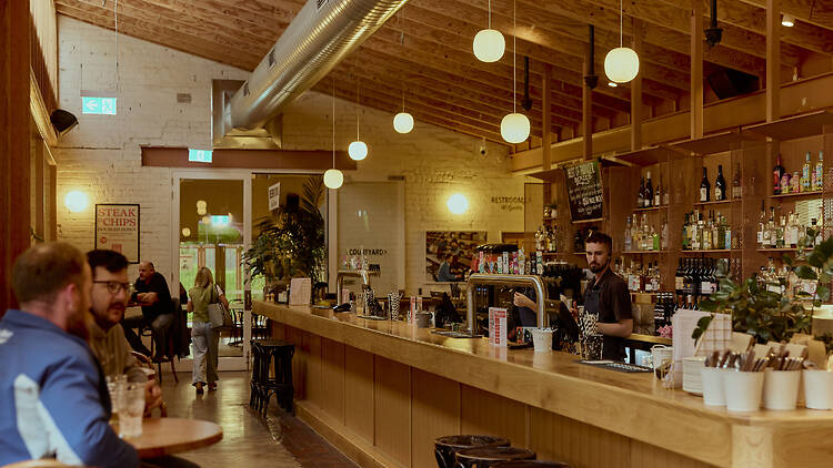 The main bar at Hotel Railway.