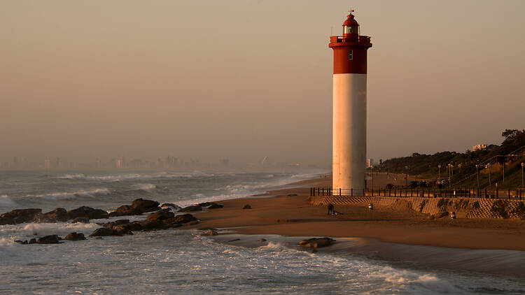 uMhlanga Lighthouse Lighthouse bathed in the early morning light