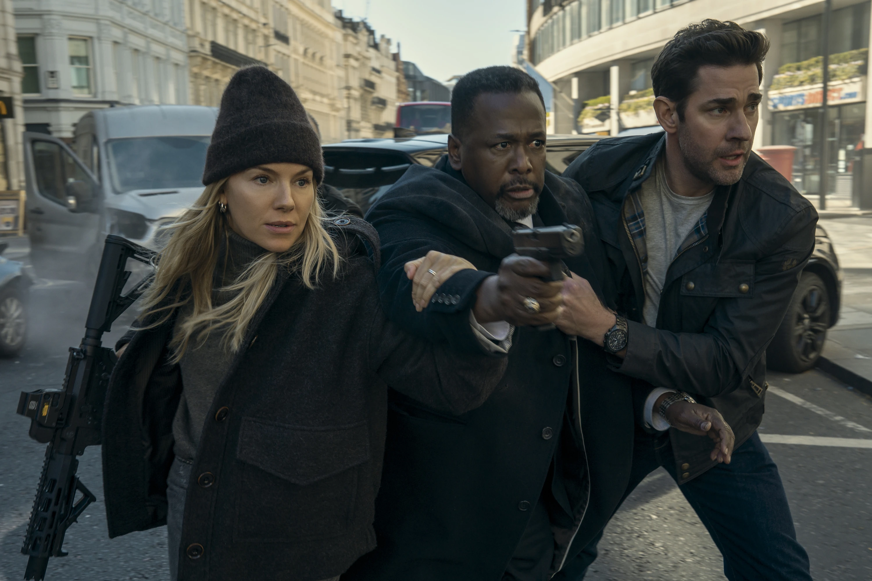 A fatal showdown takes place outside St. Paul's Cathedral in Jack Ryan: Ghost War