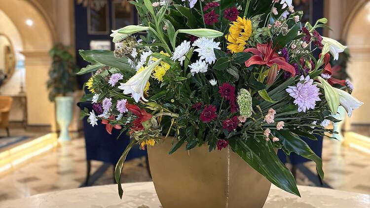 Beautiful flower at Peermont D'oreale Grande Hotel reception area