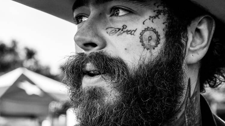 Post Malone close up shot