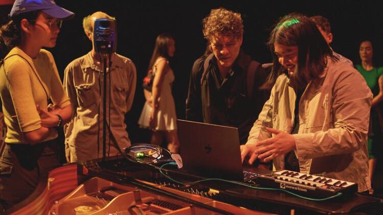 Watch Elekhlekha rewire Bangkok Kunsthalle with sound and projections