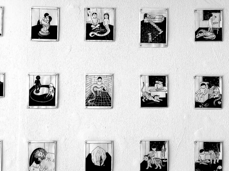 Wander through 200 black-and-white fever dreams at TattoOasis