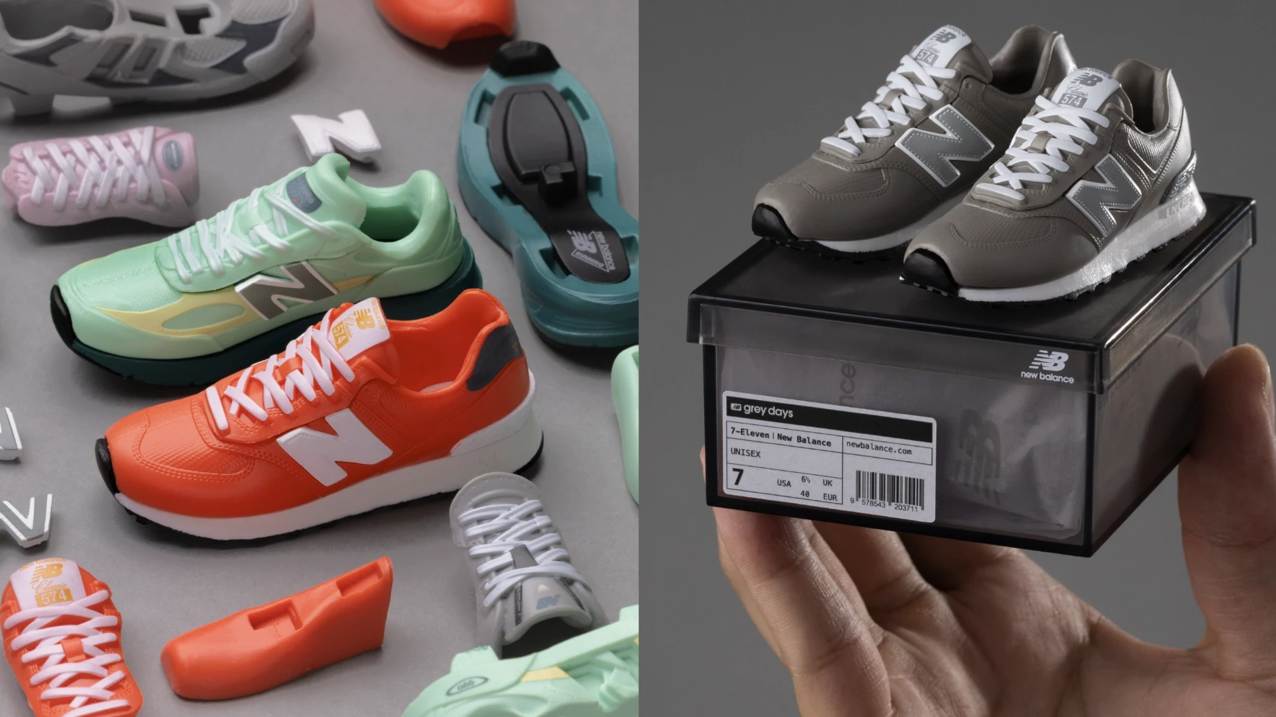 7-Eleven x New Balance mini sneaker blind box series