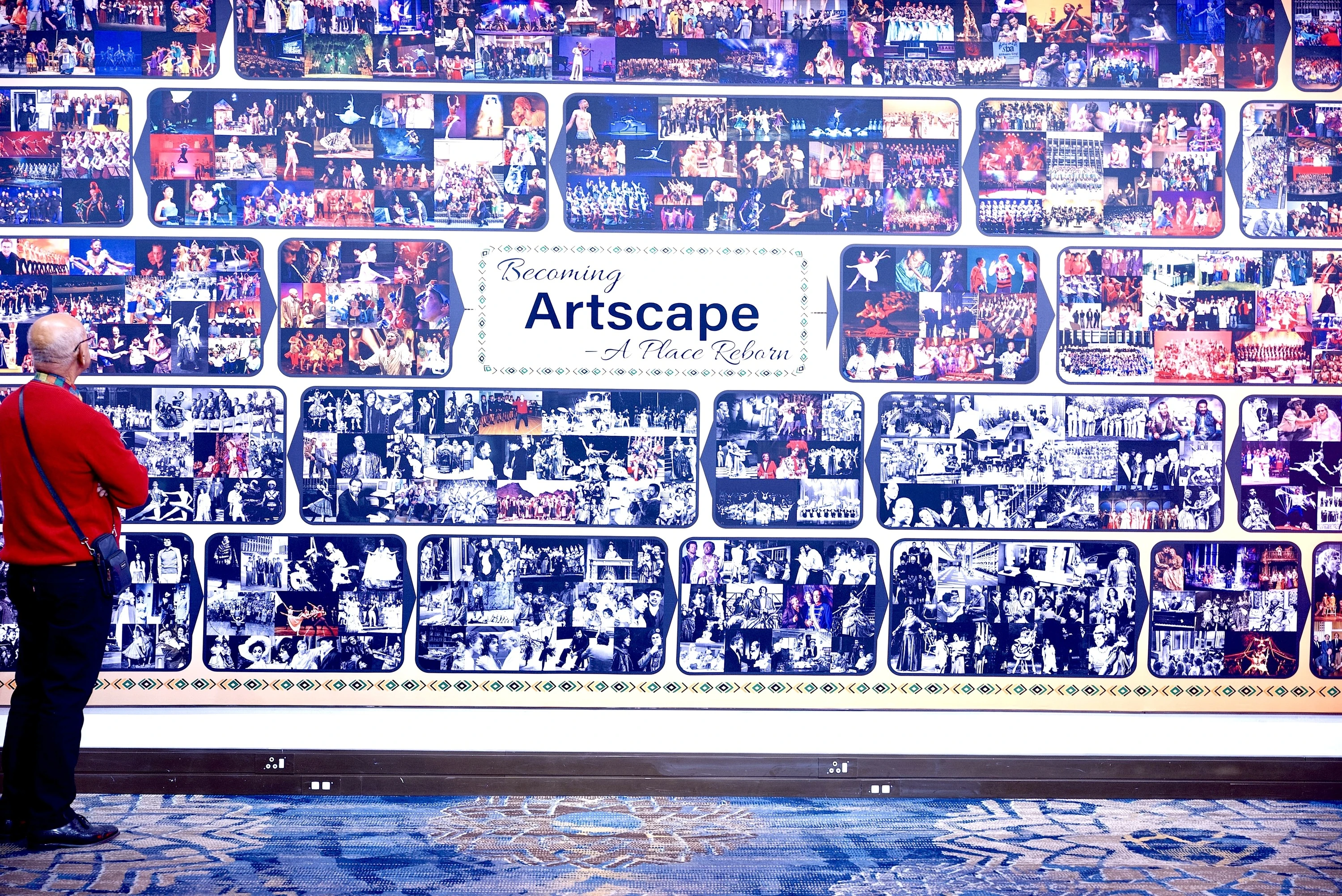 The memory mural "Becoming Artscape: A place reborn" details the theatre's journey over the past 55 years.