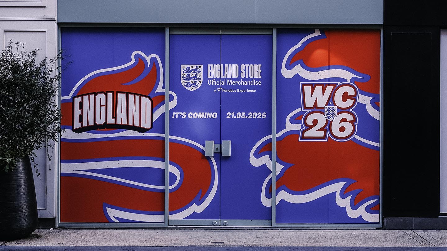 The England Football Team is launching its first ever pop-up shop in central London