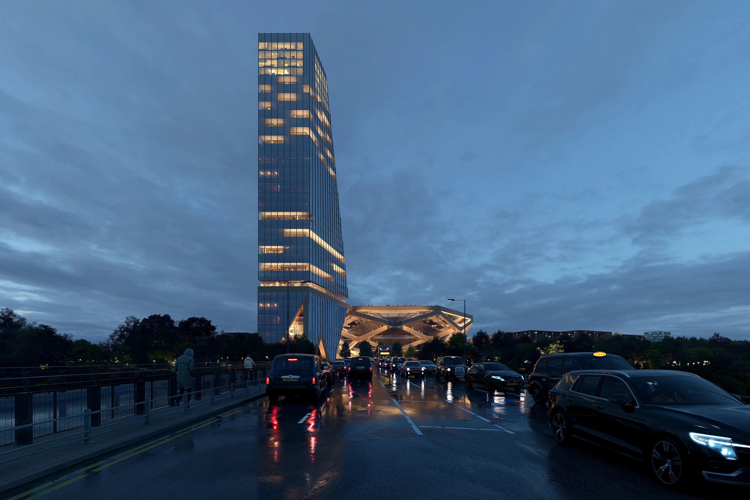 Render of the tower at London Colosseum