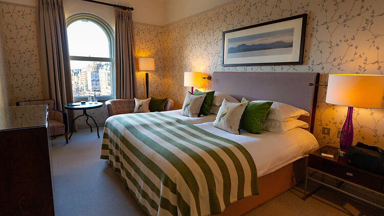 Bedroom at The Balmoral Hotel in Edinburgh, Scotland