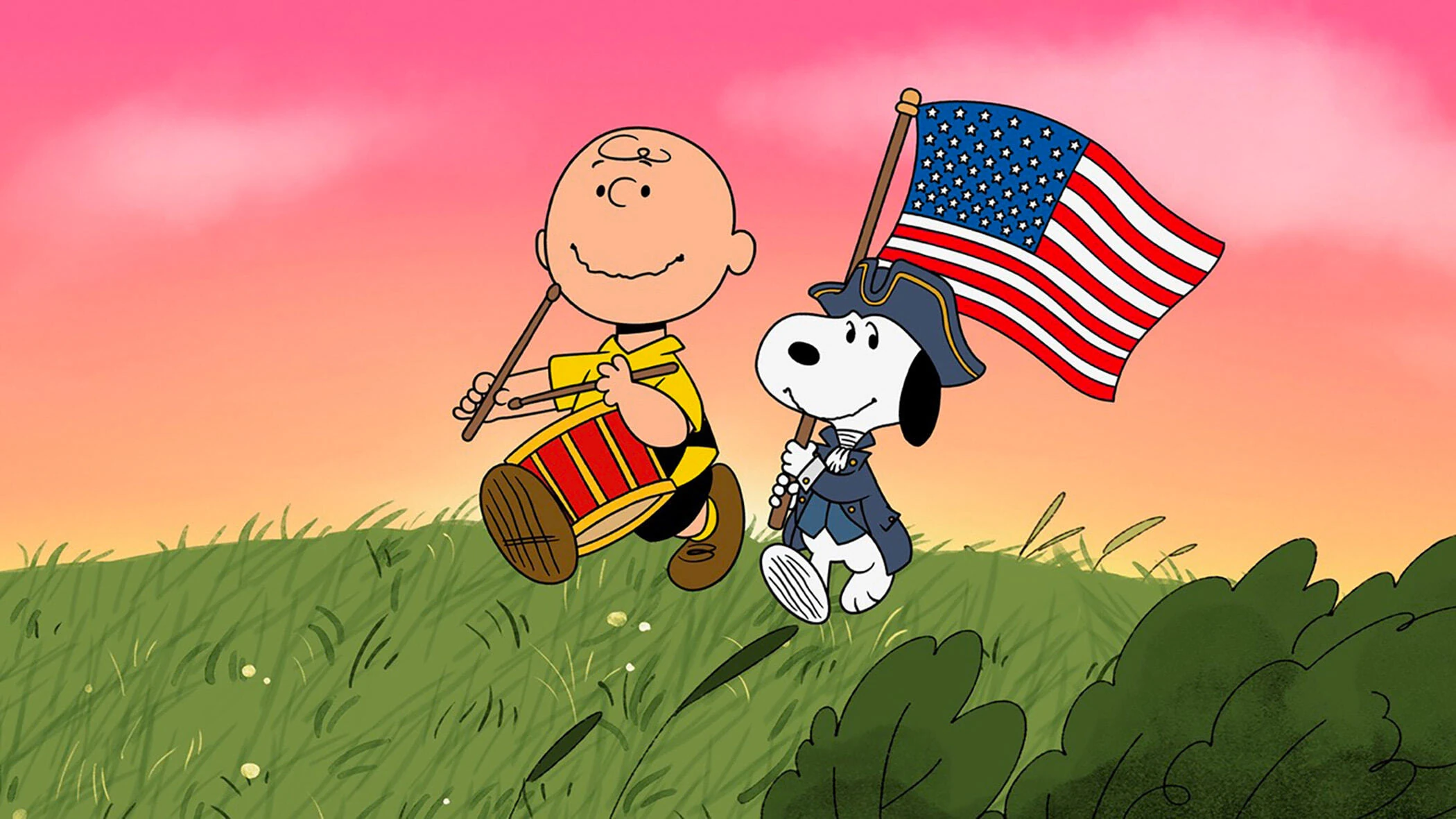 A scene featuring Charlie Brown and Snoopy in &ldquo;This Is America, Charlie Brown&rdquo;