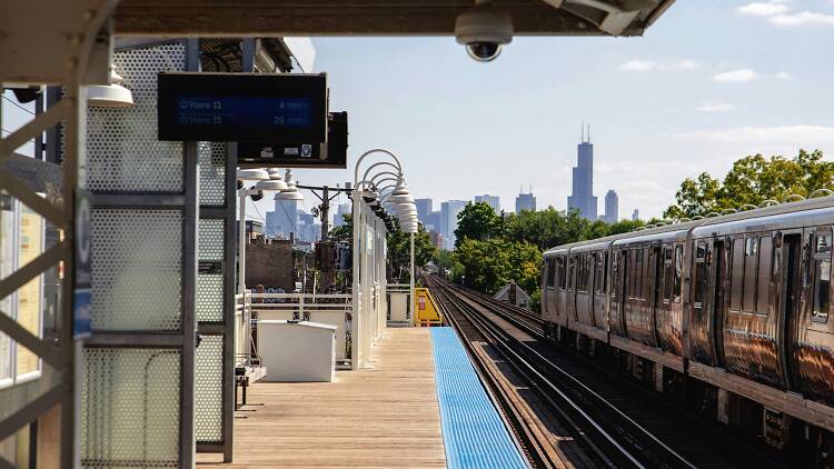 Take the "L" to and from the airports.