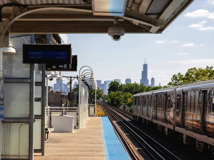 Take the "L" to and from the airports.
