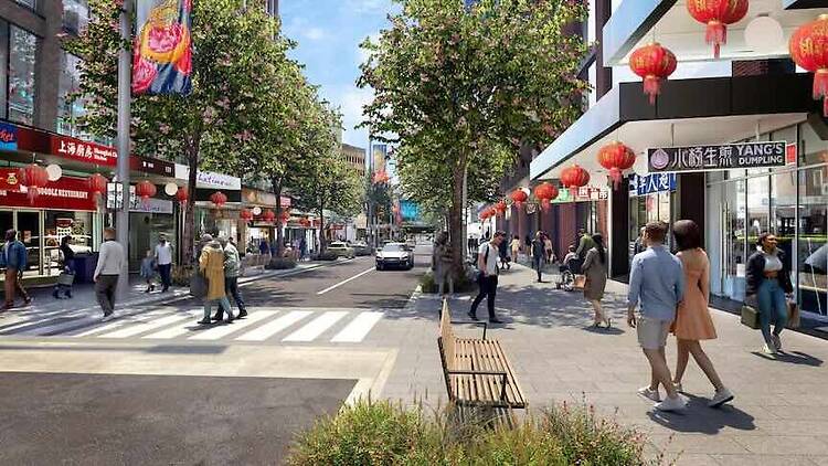 Chinatown in Parramatta A render image of Chinatown in Parramatta