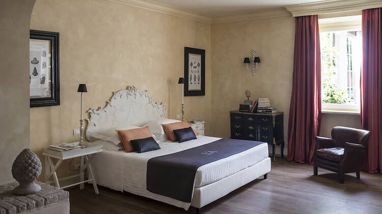 One of the bedrooms at L'Andana