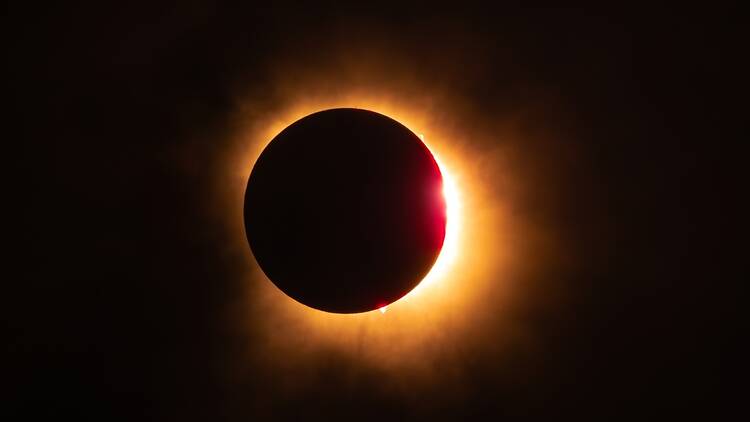 A solar eclipse A solar eclipse