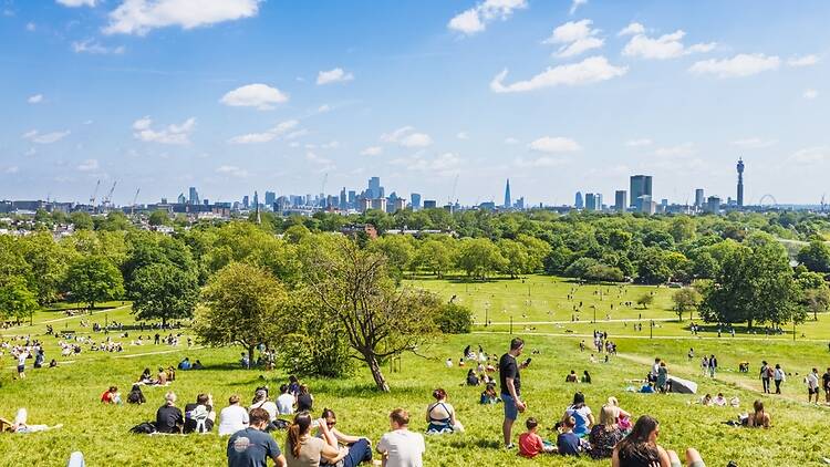 Primrose Hill, London, in the sunshine Primrose Hill, London, in the sunshine
